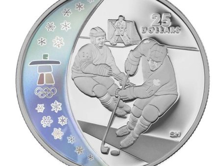 RDC 2007 Canada $25 Ice Hockey Olympic Sterling Silver Hologram (impaired) Hot on Sale