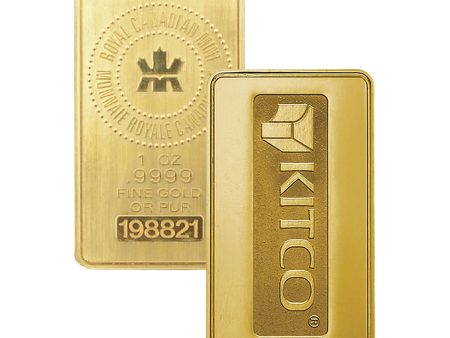 (LPO) Royal Canadian Mint w KITCO Back 1oz. Gold Bar (Tax Exempt). NO Credit Card, PayPal Online