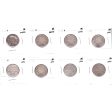 Lot of 8x 1874-1906 Canada 25-cents All AG, 8Pcs. (impaired) Fashion