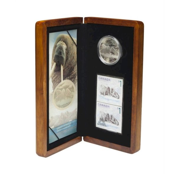 RDC 2005 Canada $5 Walrus & Calf Coin And Stamp Set (Issues) Supply