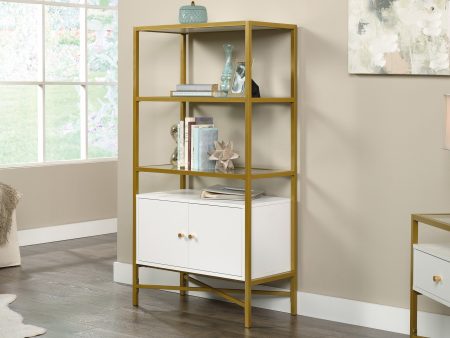 Harper Heights Bookcase W doors White Online Sale