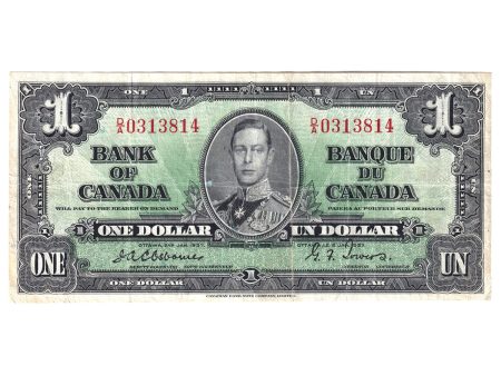 BC-21a 1937 Canada $1 Osborne-Towers, D A, VF (Trimmed) Supply