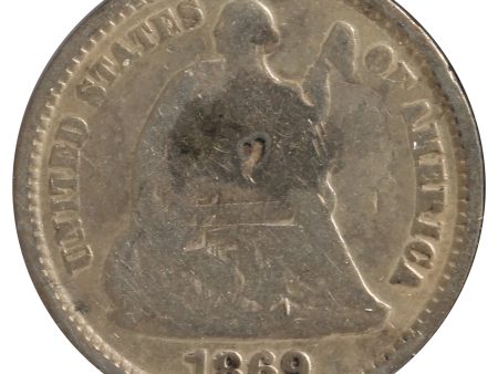 1869 S USA Half Dime G-VG (G-6) Impaired Hot on Sale