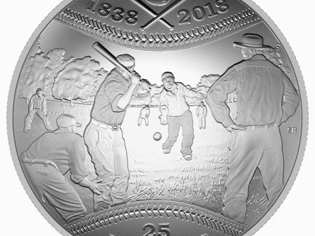 2018 Canada $25 180th Anniversary of Canadian Baseball Fine Silver (No Tax) Impaired For Discount