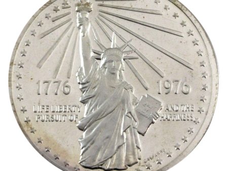 1976 USA American Revolution Bicentennial Sterling Silver Medal in Case (Impaired) Online