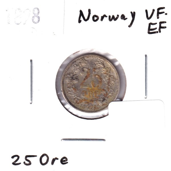 Norway 1898 25 Ore VF-EF (VF-30) Online