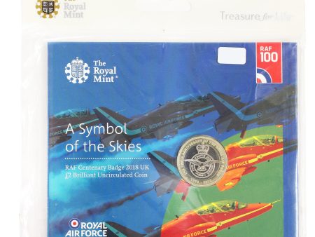 2018 Great Britain 2 Pound RAF Centenary Badge Brilliant Uncirculated Coin Discount