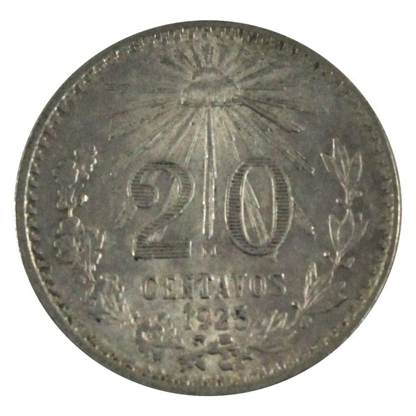 Mexico 1925 20 Centavos Extra Fine (EF-40) Online Hot Sale