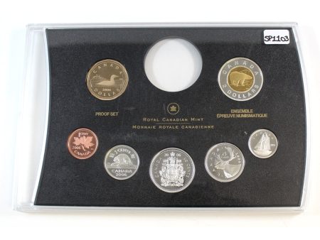 2006 Canada Silver Proof 7-coin Set - from Double Dollar Set (missing silver dollar) For Cheap