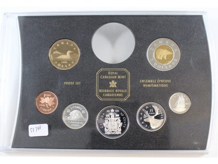 2000 Canada 7-coin Silver Frosted Proof Set Broken from RCM Proof Set (Lightly toned) Online Hot Sale