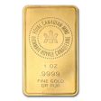 (LPO) Royal Canadian Mint w Millennium (1999 2000) Back 1oz. Gold Bar (Tax Exempt). NO Credit Card, PayPal For Discount