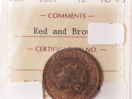 1887 Canada 1-Cent ICCS Certified MS-63 Red and Brown For Discount