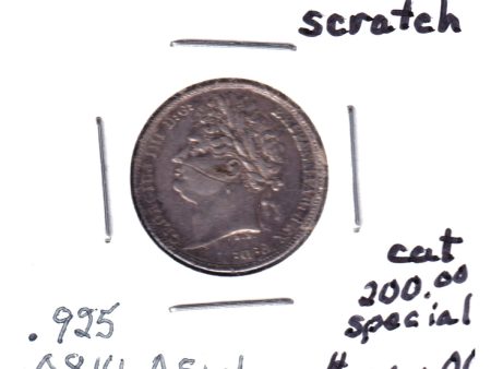 Great Britain 1821 Sixpence VF-EF (VF-30) scratch For Cheap