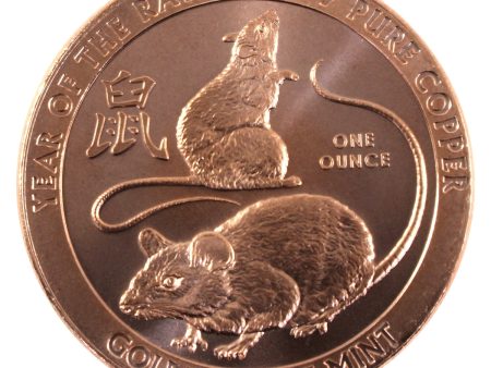 Year of the Rat GSM 1oz. .999 Fine Copper Cheap