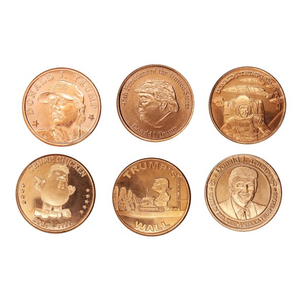 Lot of 6x Trump Themed 1oz. .999 Fine Copper Rounds, 6Pcs. Online now