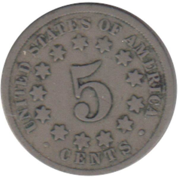 1867 No Rays USA Nickel G-VG (G-6) Online