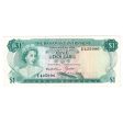 Bahamas Note Pick #18b 1965 1 Dollar, 3 Signatures, EF Fashion