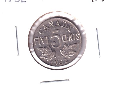 1932 Canada 5-cents VF-EF (VF-30) Scratched, nicks, or impaired Fashion