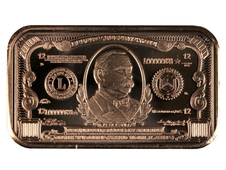 $1000 Cleveland Note Bar 1oz. .999 Fine Copper Online Hot Sale