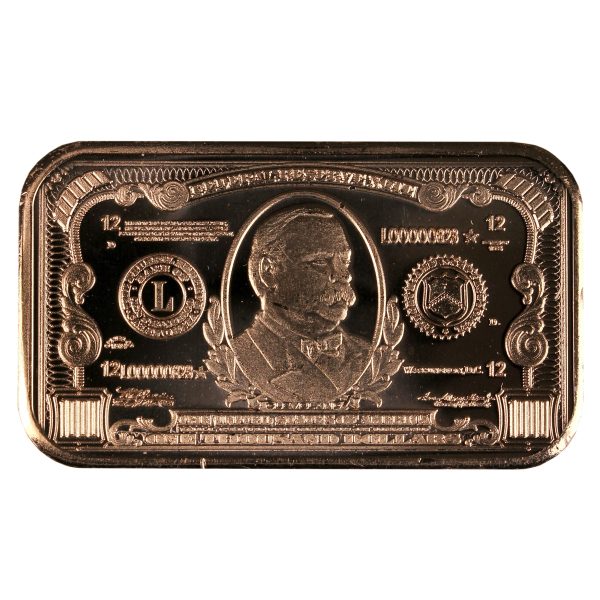 $1000 Cleveland Note Bar 1oz. .999 Fine Copper Online Hot Sale