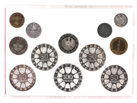 1974 Austrian Mint Uncirculated Coin Set (Impaired) Online Hot Sale