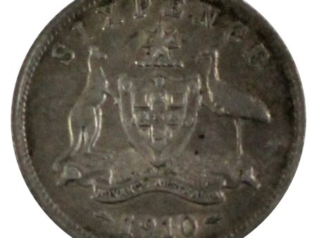 Australia 1910 Edward VII Sixpence Extra Fine (EF-40) Online