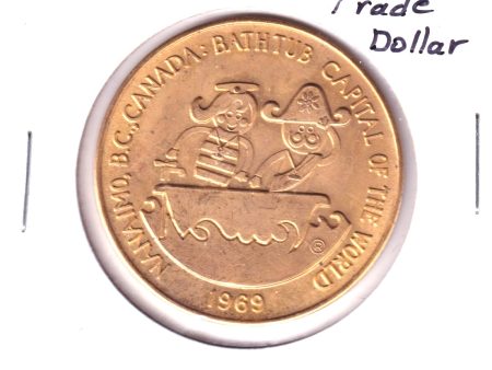 1969 Nanaimo, BC, 3rd Annual Bathtub Race Trade Dollar Token Online now