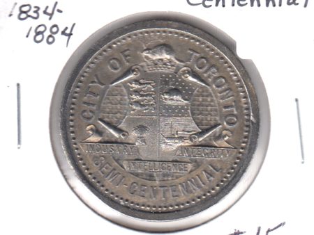 1834-1884 Toronto Semi-Centennial Medallion Cheap