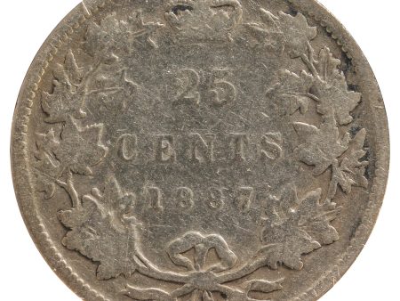 1887 Canada 25-Cents G-VG (G-6) Scratched Online