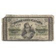 DC-1c 1870 Dominion 25-Cent Shinplaster, D-H, Plain Series G-VG (Dam g) Fashion