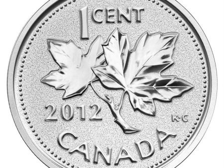 RDC 2012 Canada 1-cent Farewell to the Penny 5oz. Fine Silver (No Tax) Impaired Online Hot Sale