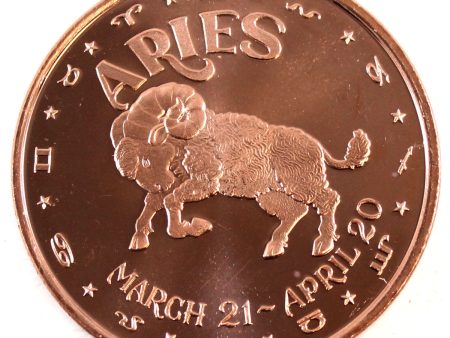 Zodiac Aries 1oz. .999 Fine Copper Supply