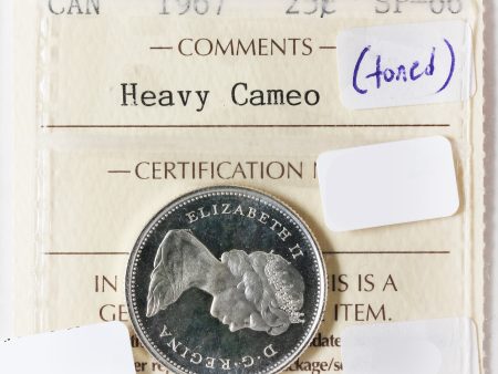 1907 Canada 25-Cents ICCS Certified SP-66 Heavy Cameo (Toned) Cheap