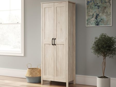 2-Door Storage Cabinet Chalk Oak Online Sale