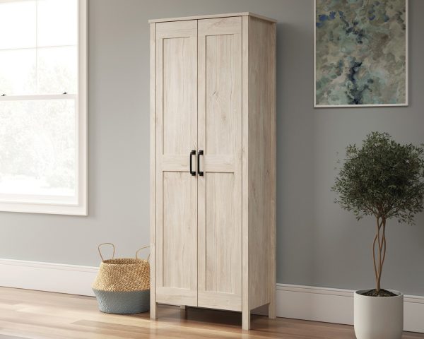 2-Door Storage Cabinet Chalk Oak Online Sale