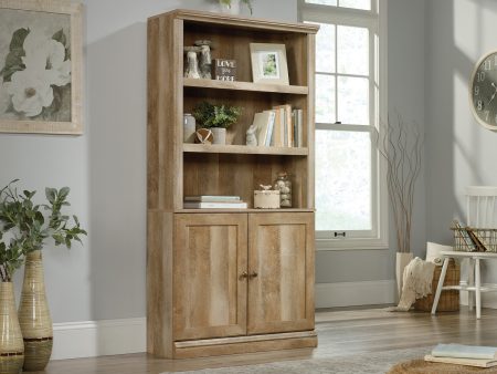 5 Shelf Bookcase W doors Lo 3a Cheap