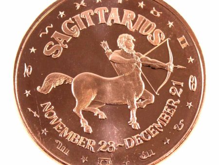 Zodiac Sagittarius 1oz. .999 Fine Copper Fashion