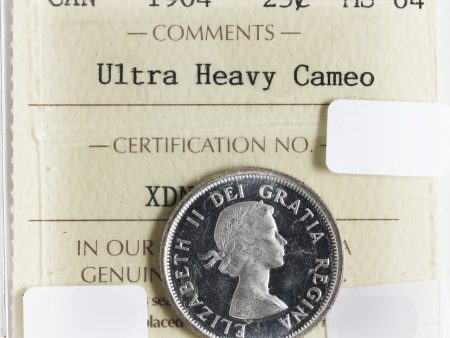 1964 Canada 25-Cents MS-64 ICCS Certified Ultra Heavy Cameo Supply