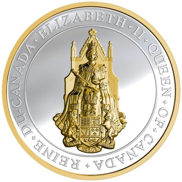 RDC 2017 $25 The Great Seal of Canada Gold-Plated Fine Silver (No Tax) Scratched Capsule Discount