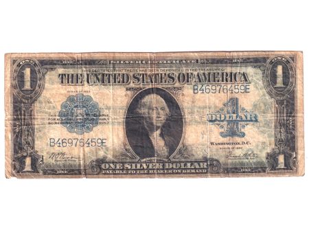 USA 1923 $1 Note, FR#238, Silver Certificate, Woods-White, Fine (F-12) Damaged Hot on Sale