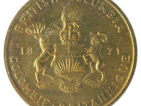 1871 British Columbia Pacific Dogwood Token For Discount