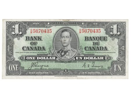 BC-21d 1937 Canada $1 Coyne-Towers, O M, EF (Tears) For Sale