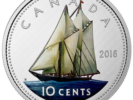 RDC 2016 Canada 10-cent Big Coin 5oz. Fine Silver Coin (No Tax) Scratched Capsule on Sale