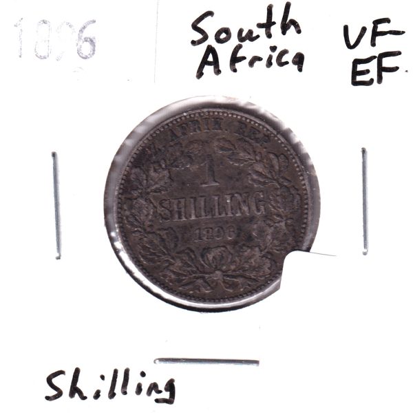 South Africa 1896 Shilling VF-EF (VF-30) Fashion