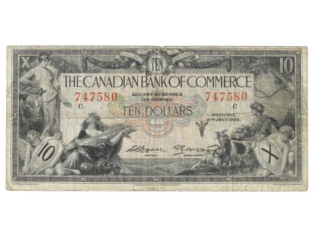 75-18-08b 1935 Canadian Bank of Commerce $10 L-A, Type 3 Sig., F Online Hot Sale