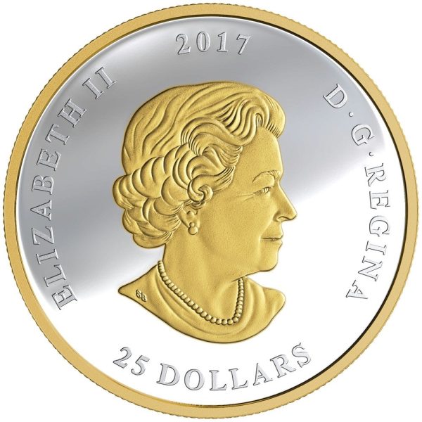 RDC 2017 $25 The Great Seal of Canada Gold-Plated Fine Silver (No Tax) Scratched Capsule Discount