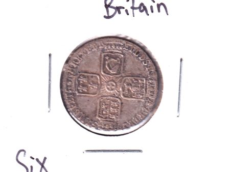 Great Britain 1757 George II 6 Pence, Sterling Silver Online Hot Sale