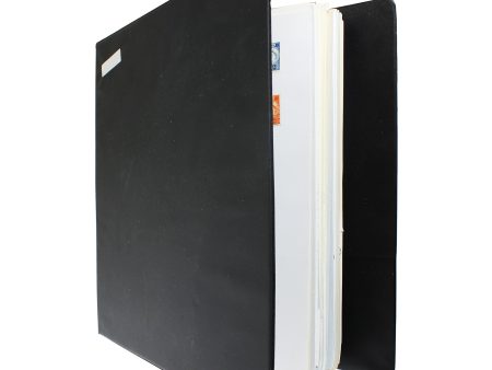 150+ World Stamps, Some Cancelled, In Black Binder Hot on Sale