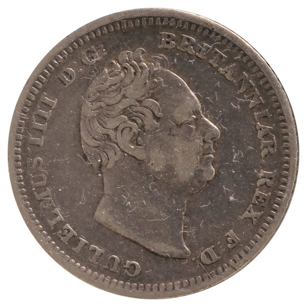 1837 Great Britain 4 Pence Very Fine (VF-20) Impaired Online Sale