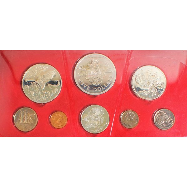 1973 Cayman Islands 8 Coin Proof Set (Impaired) Hot on Sale